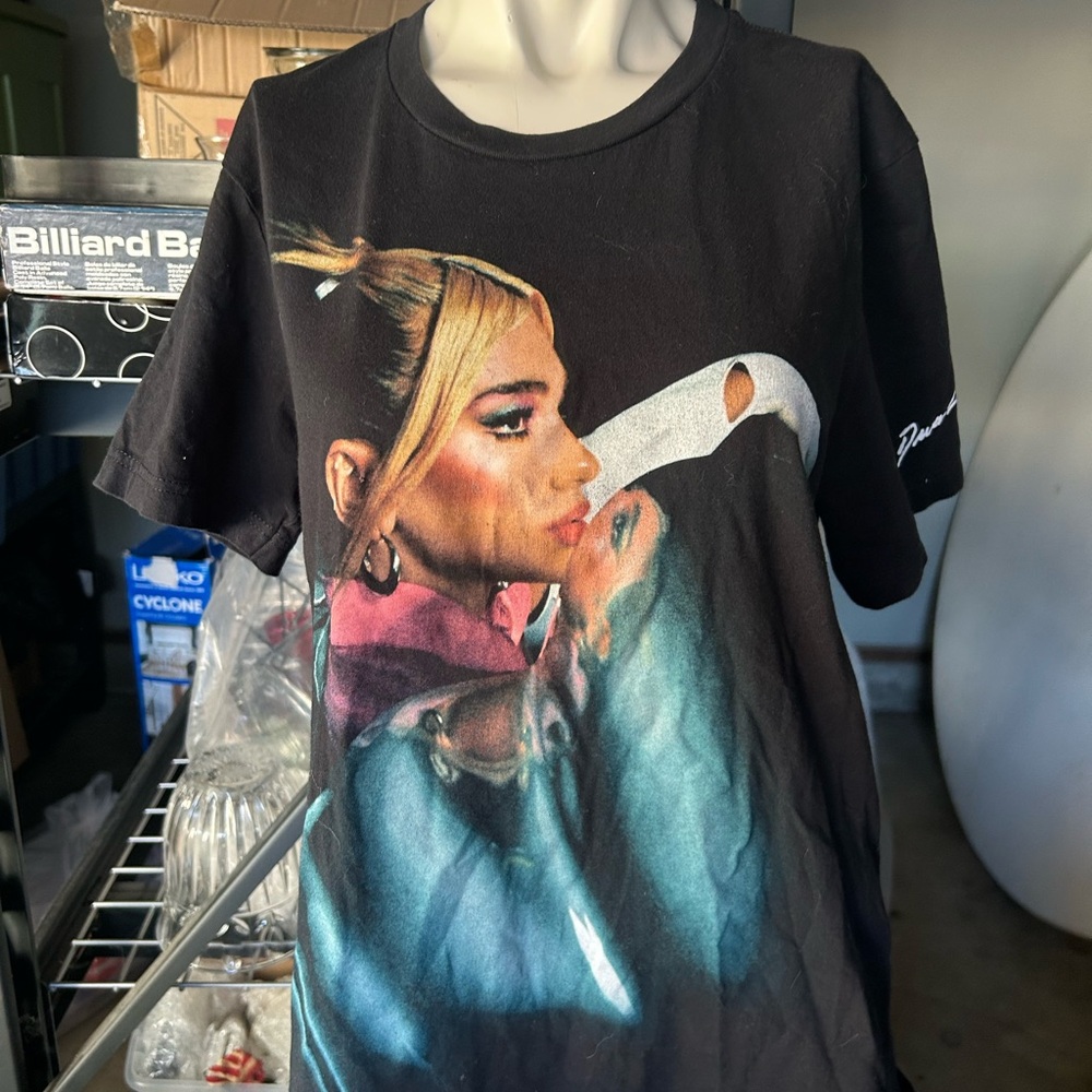 Dua lipa future nostalgia tour tshirt size medium slim fit as is condition